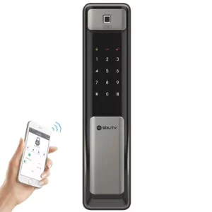 Khóa điện tử SOLITY GSP-2000BK (Vân tay – Thẻ từ – Mã Số – Wifi)
